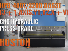 Kinerja yang baik dari Hoston Hydraulic Press Brake HPB-400T/3200 dengan DA53T Controller