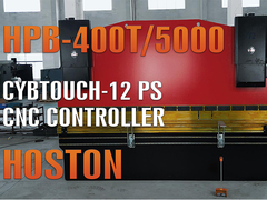 Hoston Big 3+1 Axis CNC Press Brake HPB-400T-5000 dengan CT-12 Controller