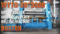 W11S Mesin Rolling Plat Universal Tipe Besar Roller Atas W11S-80*3500